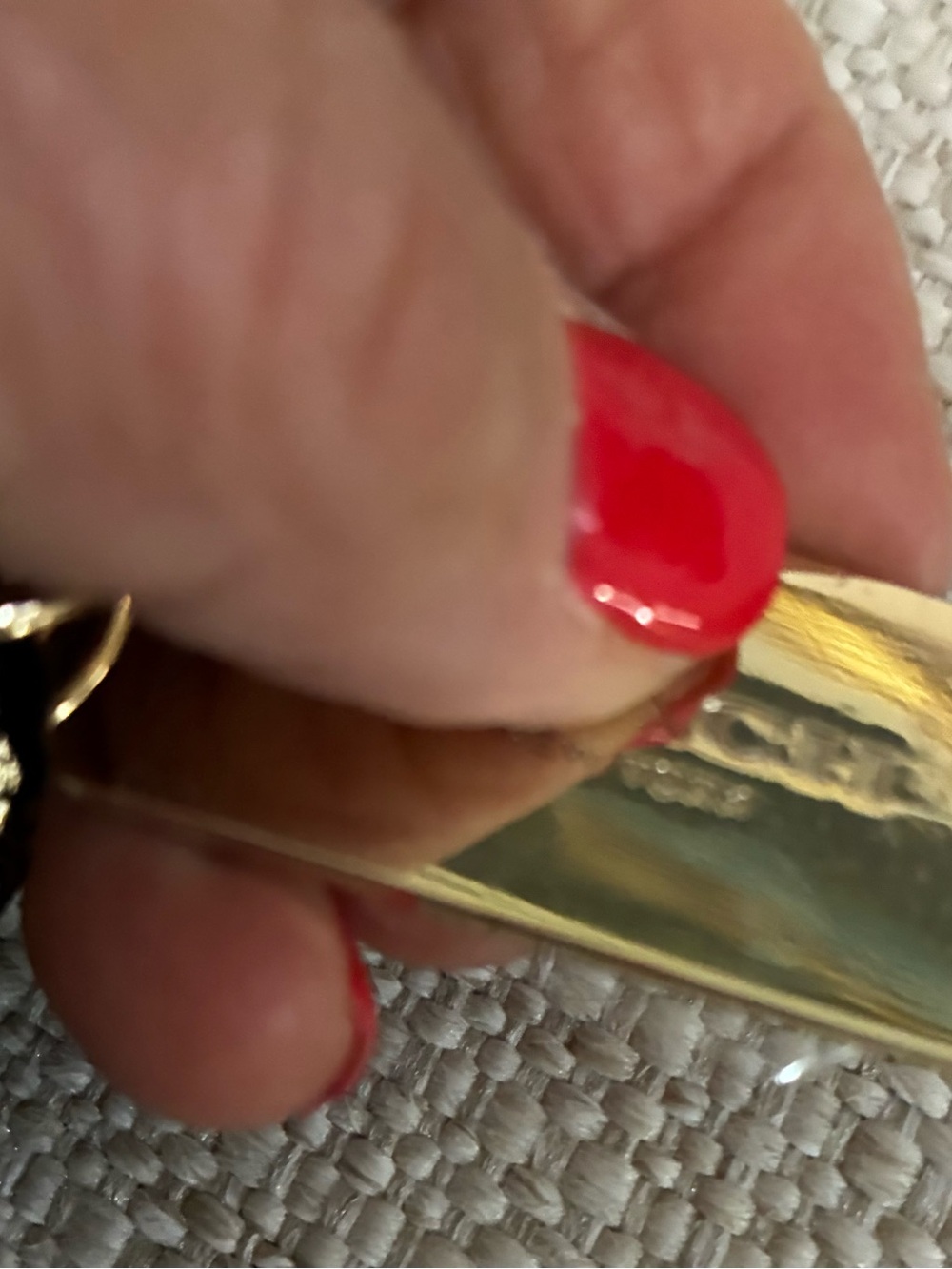 Coach NWOT Gold Metallic Swagger Swingpack in Polished Pebble Leather - Picture 4 of 14